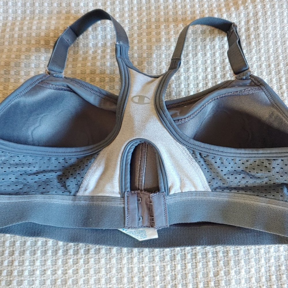 Champion All-in-One Sports Bra M EUC Grey - Picture 2 of 2